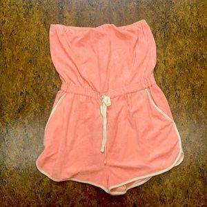 Aerie Strapless Terry Romper ☀️ 🏖